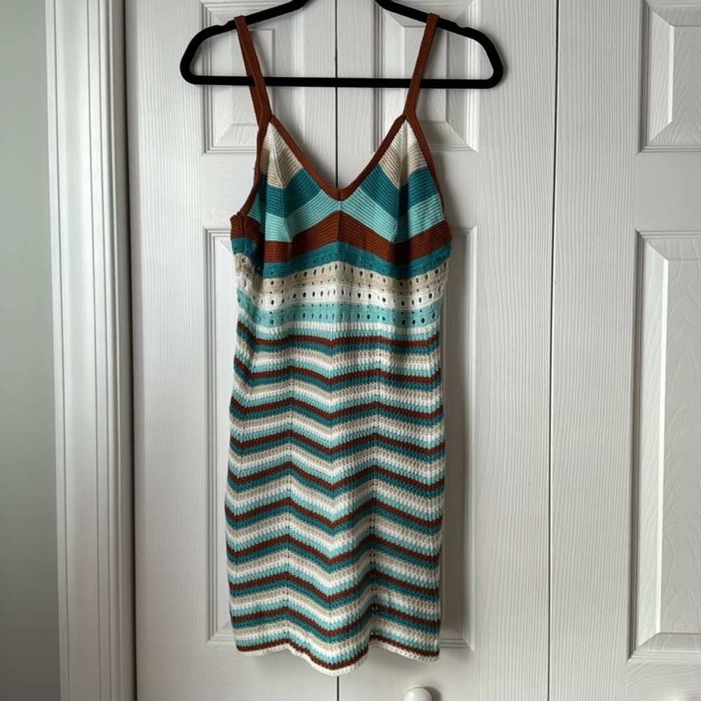 Crocheted knit dress or coverup